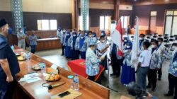 Acara pelantikan pengurus DPC AKSI Kabupaten Sumedang di aula Tampomas Setda, Jumat (25/3/2022).