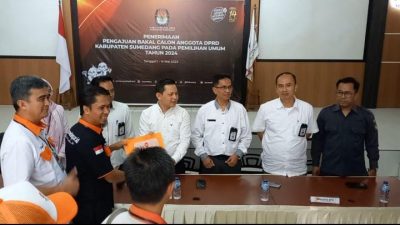 PKS Partai Pertama yang Daftarkan Bakal Calon Anggota DPRD ke KPU Sumedang