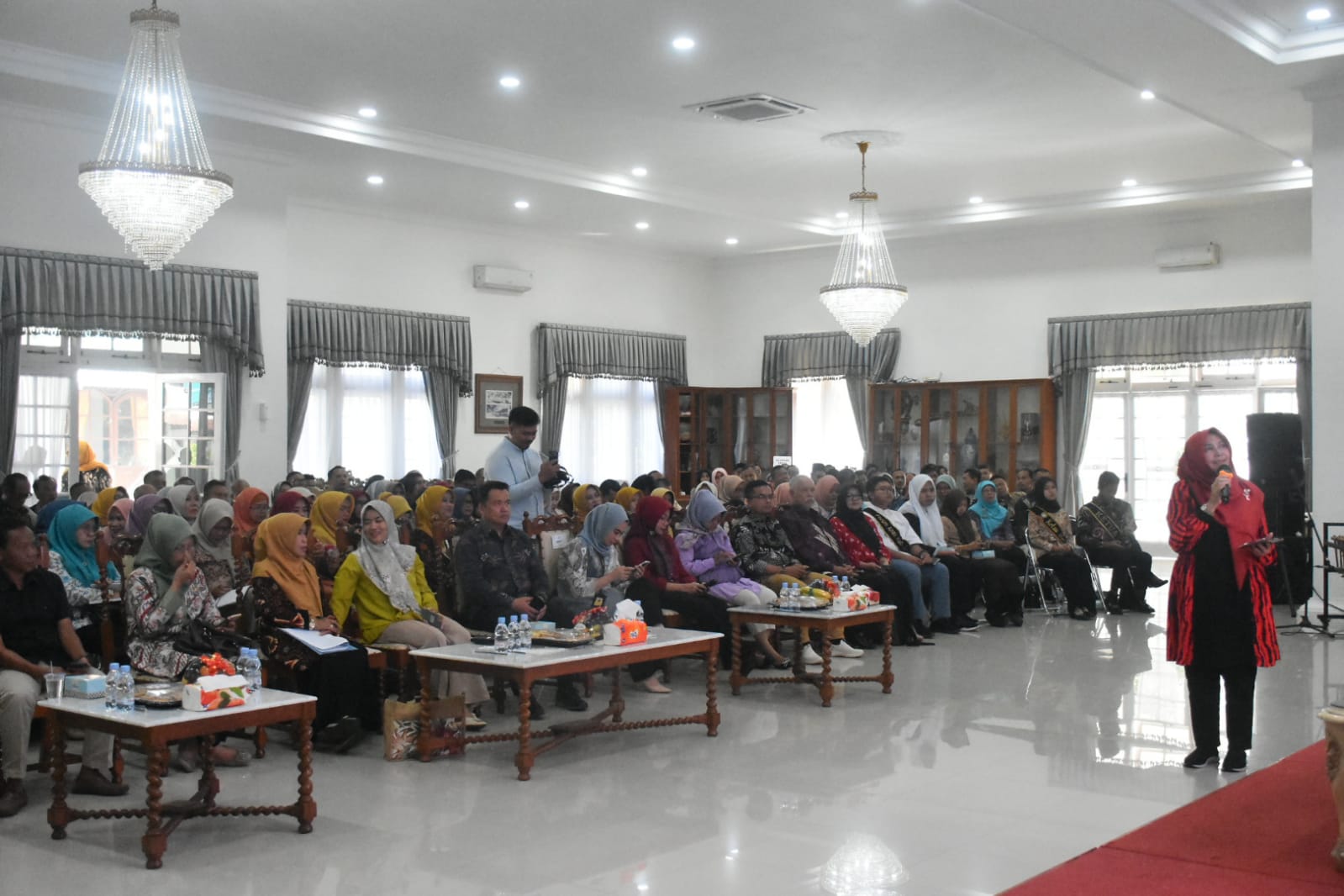 Kabupaten Sumedang mencanangkan Gerakan Zero Bullying Pelajar dan Pendidikan Berbasis Kasih Sayang di Gedung Negara. Jumat (15/12/2023).