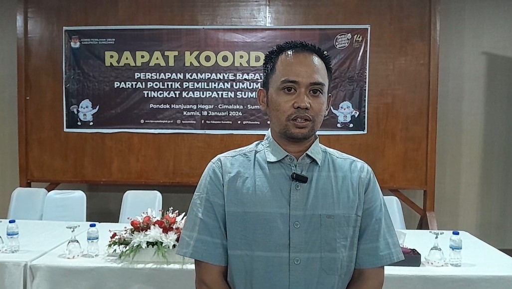 Iyan Sopian selaku Kepala Divisi Teknis Penyelenggaraan pada KPU Sumedang