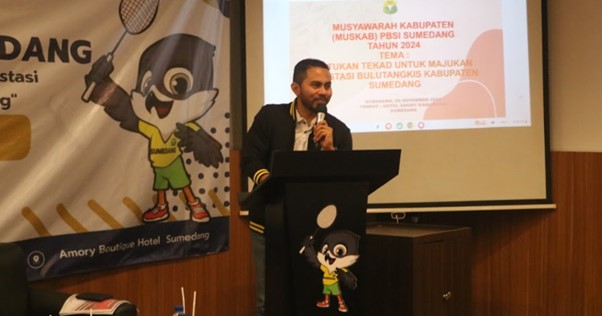 Indra Jayaatmaja Kembali Terpilih sebagai Ketua PBSI Sumedang, Fokus pada Pembinaan Atlet Muda dan Pengembangan Klub