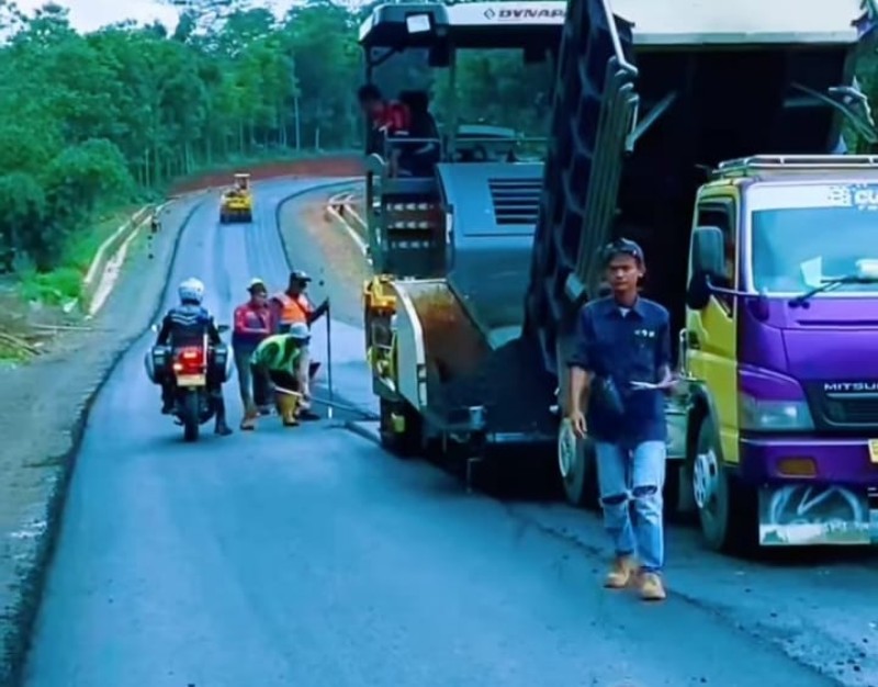 Progress Pengerjaan Jalan Lingkar Utara Jatigede.