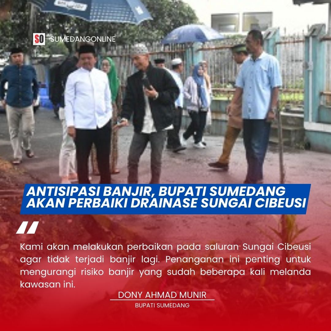Bupati Sumedang, Dony Ahmad Munir, melakukan Safari Ramadan ke wilayah barat Sumedang dengan mengunjungi Perumahan Puskopad Cipacing Permai, Jatinangor, Selasa (10/3/2025). Kunjungan ini bertujuan untuk menyerap aspirasi masyarakat terkait berbagai permasalahan yang dihadapi warga setempat.
