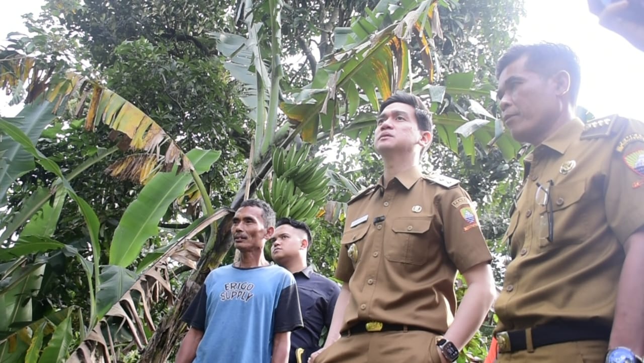 Wakil Bupati Sumedang, M. Fajar Aldila, mengunjungi lokasi pergerakan tanah di RT 03 RW 07, Desa Wargaluyu, Kecamatan Tanjungmedar, yang kondisinya semakin mengkhawatirkan. Peristiwa ini telah berdampak pada enam Kepala Keluarga (KK) dan menyebabkan sembilan rumah mengalami kerusakan parah.