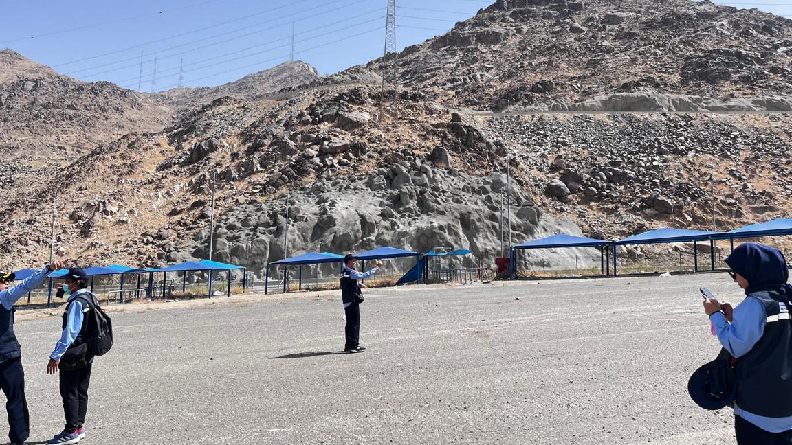 Suasana Muzdalifah jelang puncak haji tahun 2025.