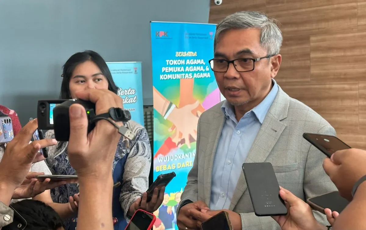 Ketua Komisi Pemberantasan Korupsi Setyo Budiyanto saat memberikan keterangan di Gedung Pusat Edukasi Antikorupsi KPK, Jakarta, Jumat (13/6/2025).