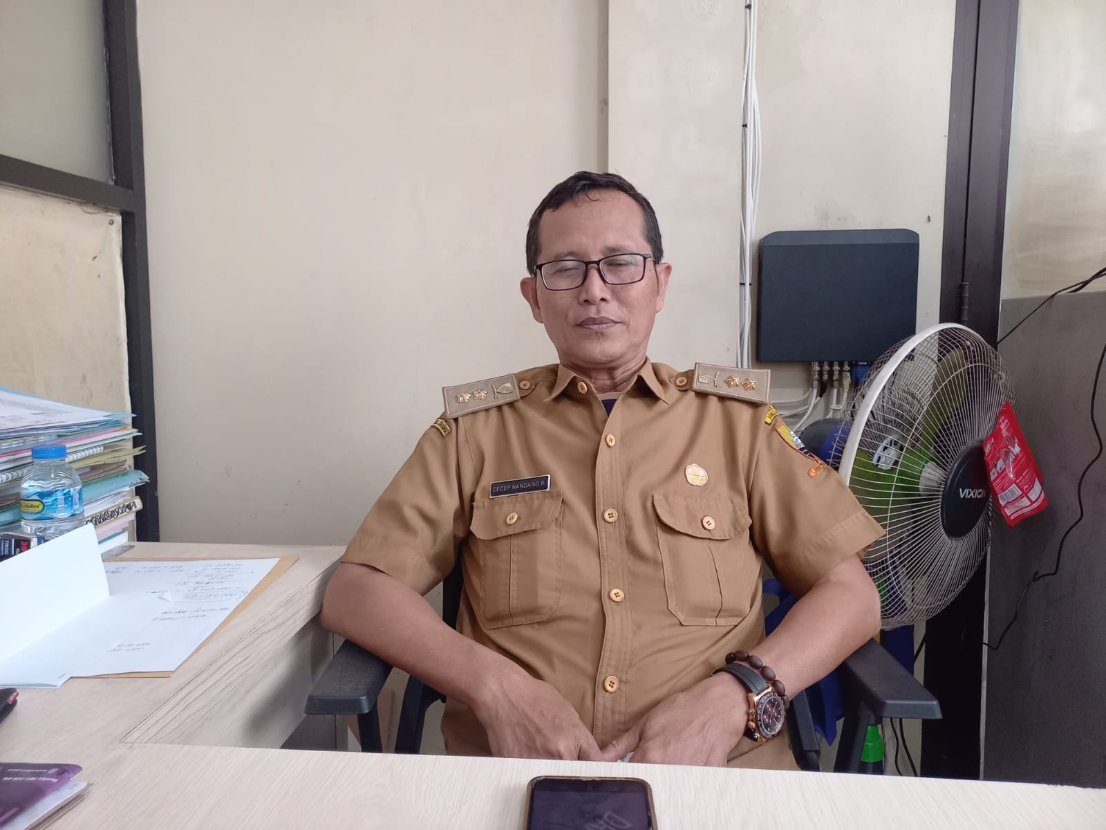 Kepala Dinas Tenaga Kerja dan Transmigrasi Kabupaten Sumedang melalui Kasubag Umum, Cecep Nandang R